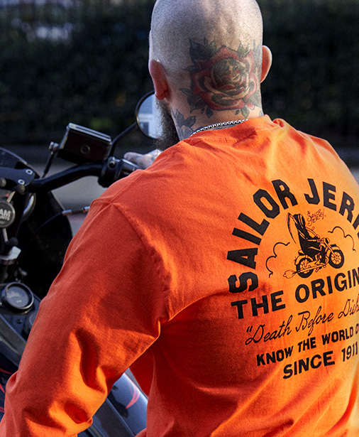 Sailor Jerry Clothing Official Homepage   SJC Male Biker Mobile Banner 